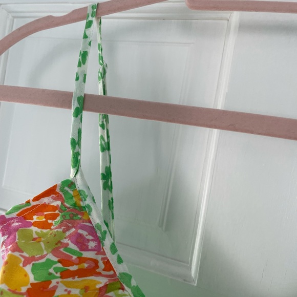 Rixo for target green leopard ruffled slip dress - Picture 3 of 9